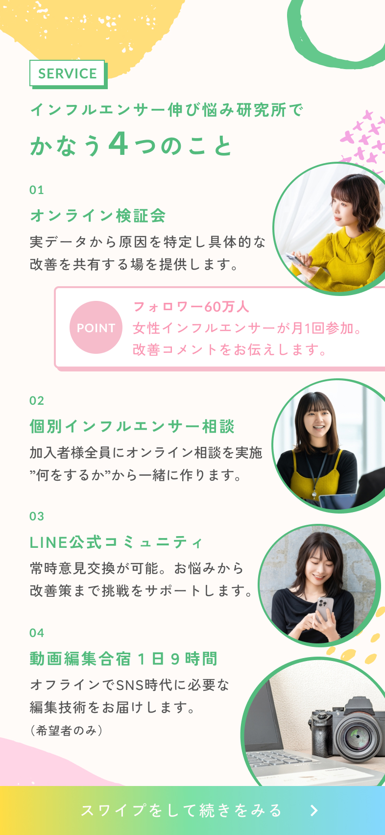 インフルエンサー伸び悩み研究所で叶うこと4つ