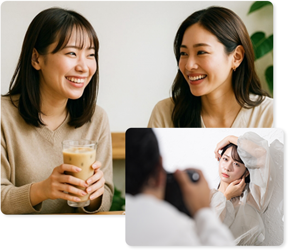 理想の交流・撮影会をセッティングします。